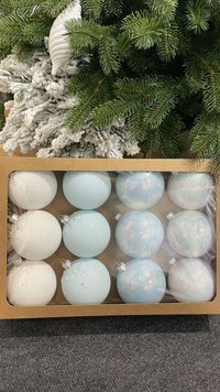 Mix of balls 80 mm "White - Blue"