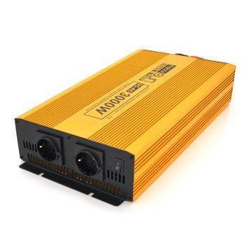 Інвертор напруги Mexxsun MXSPSW-3000, 12V/220V, 3000W з правильною синусоїдою, 2 Shuko, клемні дроти, Q2 29185 фото