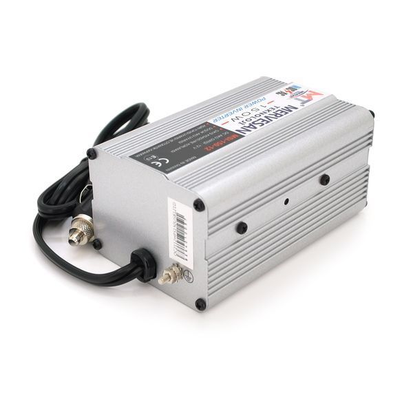 Інвертор напруги MSI-15012 ((150W)), 12/220V, approximated, 1Shuko, USB, клеми + затискачі, Box, Q24 28977 фото