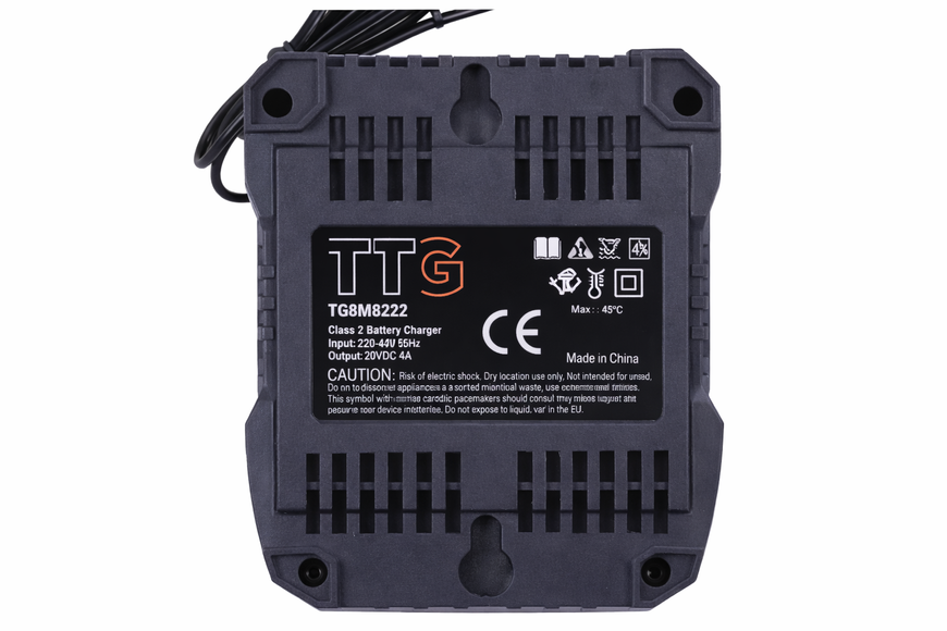 Акумуляторний тример TTG 8A220 20V, 4Ah, 300 мм, електрокоса для трави, садовий тример з акумулятором і зарядним пристроєм TTG-SF-010 фото
