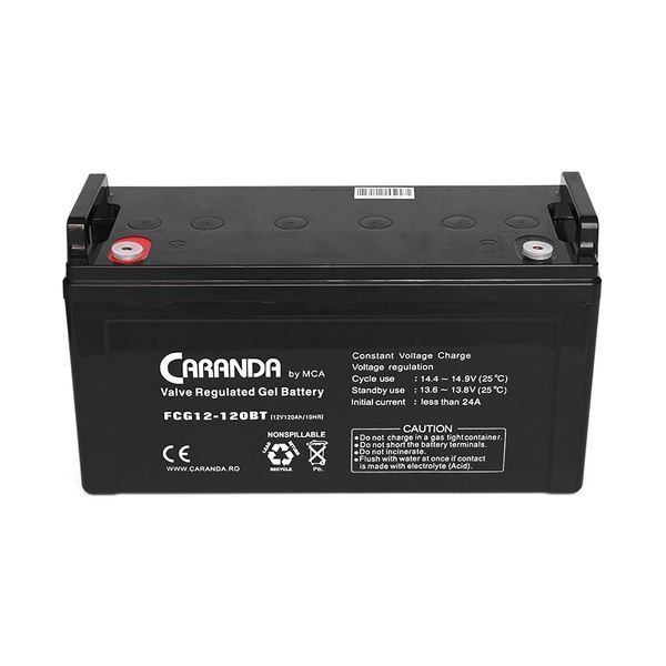 Аккумуляторная батарея MCA FCG12-120BT GEL 12 V 120 Ah (407 x 174 x 233), 34.2 kg 37609 фото