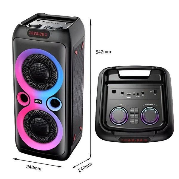Колонка Bluetooth 20Вт с караоке микрофоном и пультом TTD-2809 12402/МК фото