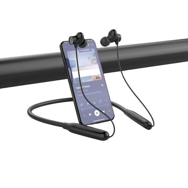 Беспроводные вакуумные наушники SPORT Bluetooth черные с микрофоном СА-6613 фото