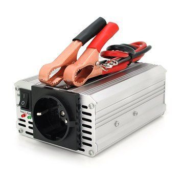 Інвертор напруги POWERMASTER, 24V/220V, 350W з модифікованою синусоїдою, 1 Shuko, клеми 29433 фото
