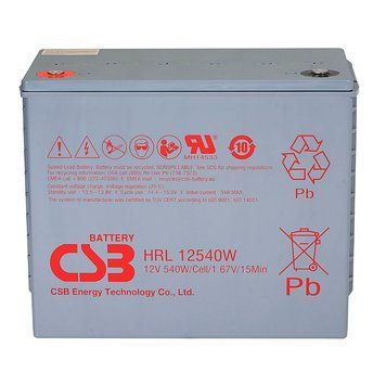 Акумуляторна батарея CSB HRL12540W, 12V 130Ah (343х170х274мм) 2176 фото