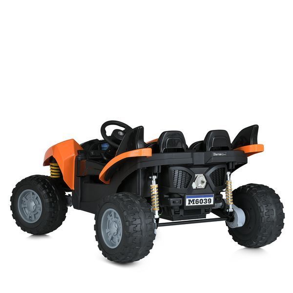 Детский электромобиль багги Bambi Racer M 6039EBR-7 (24V), 4 мотора 35W, EVA колеса, пульт 2.4G, оранжевый M 6039EBR-7(24V) фото