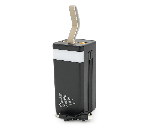 Power bank Linkage LKP-47 50000mAh, Solar, 22.5W, Кабелю Туре-С+Lighting, 1,060 kg, Black, Blister Linkage LKP-47 фото