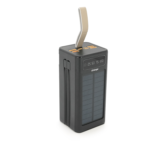 Power bank Linkage LKP-47 50000mAh, Solar, 22.5W, Кабелю Туре-С+Lighting, 1,060 kg, Black, Blister Linkage LKP-47 фото
