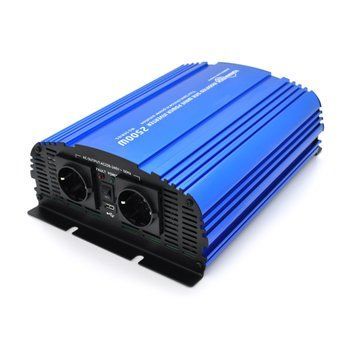 Инвертор напряжения Tommatech MS-2500, 12V/220V, 2500W с аппроксимированной синусоидой, 2Shuko, USB, 2*клеммные провода, 10 предохранителей, Q2 29448 фото