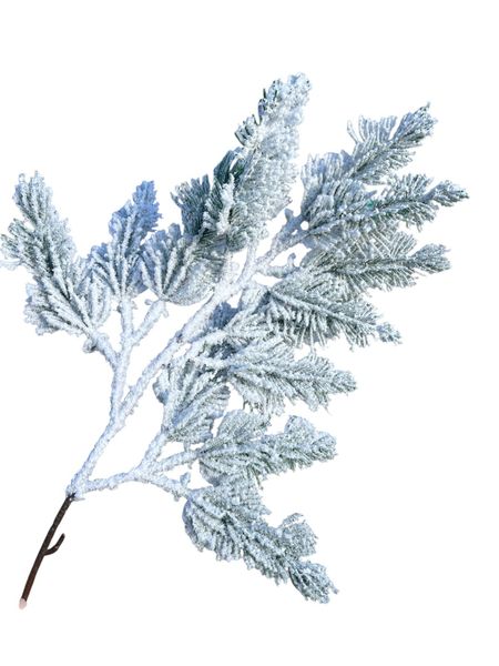 Decorative snow-covered branch "Cypress"