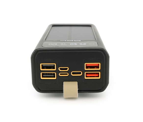 Powerbank ACL PW-90 30000mAh, SOLAR, Кабель TypeC + Lighting, 0,72kg, Black, Box 37712 фото