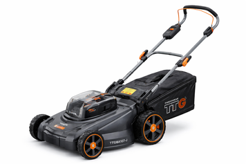 Акумуляторна газонокосарка TTG TTG8A107-J 20V, 2&times;4Ah, 430 мм, безщіткова, травозбірник 50 л, регулювання висоти TTG-SF-011 фото