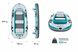 П'ятимісний надувний човен Bestway 65159 Adventure Elite X5 Raft Set 364 x 166 x 45 см з веслами та ручним насосом 65159 фото 8