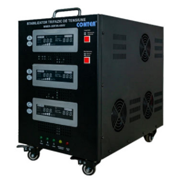 Стабілізатор напруги Conter MSER-30KVA/24KW-400V-V2 трифазний, сервопривід, монтажу підлоги, LED дисплей, діап225-450V, AC400&plusmn;3%, колодка, 302x542x415 mm, 58kg 45635 фото