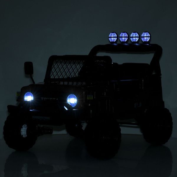 Дитячий електромобіль джип Bambi Racer 2566AEBLR-1 (24V), 4 мотори 35W, EVA колеса, пульт 2.4G, MP3, білий 2566AEBLR-1(24V) фото