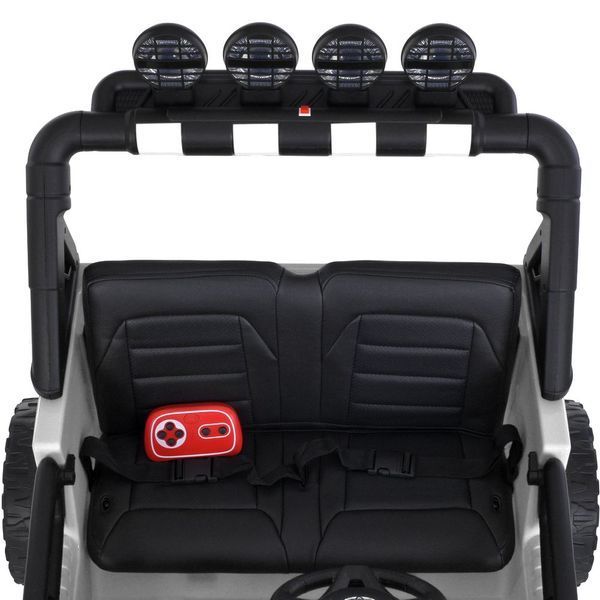 Дитячий електромобіль джип Bambi Racer 2566AEBLR-1 (24V), 4 мотори 35W, EVA колеса, пульт 2.4G, MP3, білий 2566AEBLR-1(24V) фото