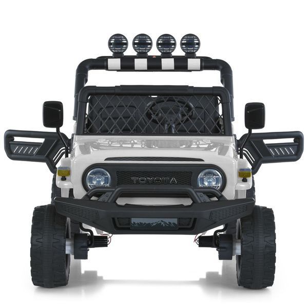 Дитячий електромобіль джип Bambi Racer 2566AEBLR-1 (24V), 4 мотори 35W, EVA колеса, пульт 2.4G, MP3, білий 2566AEBLR-1(24V) фото