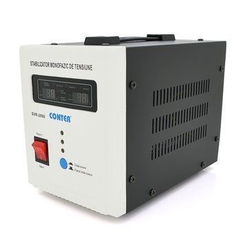 Стабілізатор напруги релейний Conter SVR-2000VA/1500W однофазний, напольного монтажу, LED дисплей, 140-260V, AC220&plusmn;8% 28941 фото