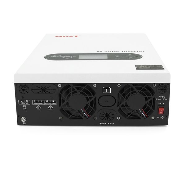 Гібридний інвертор MUST PV18-6048ECO. 6000W, 48V, струм заряду 100A, 170-280V, MPPT (100А, 60-360 Vdc), 318&times;454&times;122.5 мм. 9 кг. 44596 фото
