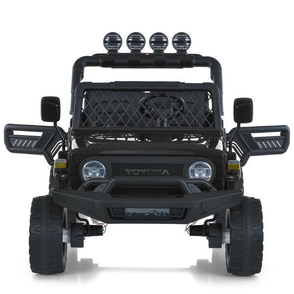 Дитячий електромобіль джип Bambi Racer 2566AEBLR-2 (24V), 4 мотори 35W, EVA колеса, пульт 2.4G, чорний 2566AEBLR-2(24V) фото
