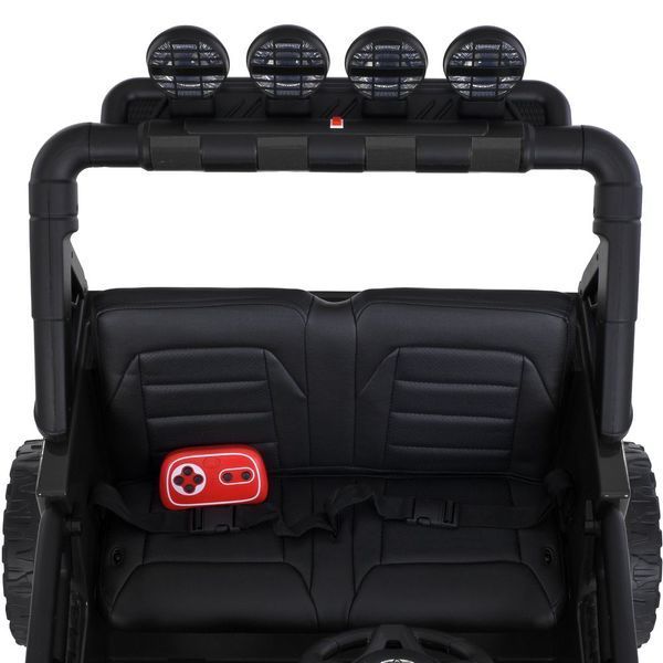 Дитячий електромобіль джип Bambi Racer 2566AEBLR-2 (24V), 4 мотори 35W, EVA колеса, пульт 2.4G, чорний 2566AEBLR-2(24V) фото