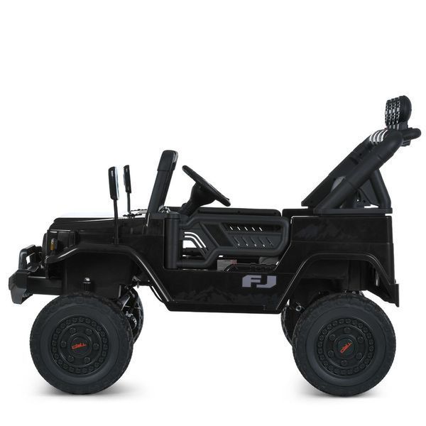 Дитячий електромобіль джип Bambi Racer 2566AEBLR-2 (24V), 4 мотори 35W, EVA колеса, пульт 2.4G, чорний 2566AEBLR-2(24V) фото