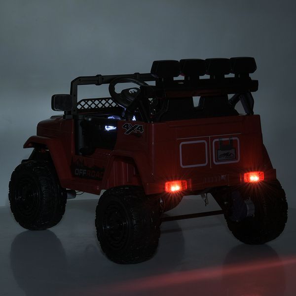 Детский электромобиль джип Bambi Racer JJ2122EBLR-2, 12V, EVA колеса, пульт 2.4G, кожаное сиденье JJ2122EBLR-2 фото