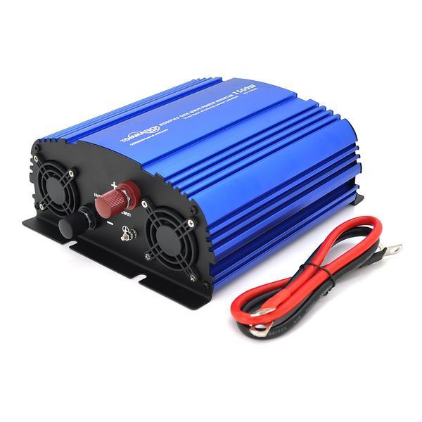 Інвертор напруги Tommatech MS-1500, 24V/220V, 1500W з апроксимованою синусоїдою, 2Shuko, USB, клемні дроти, 6 запобіжників, Q4 29770 фото