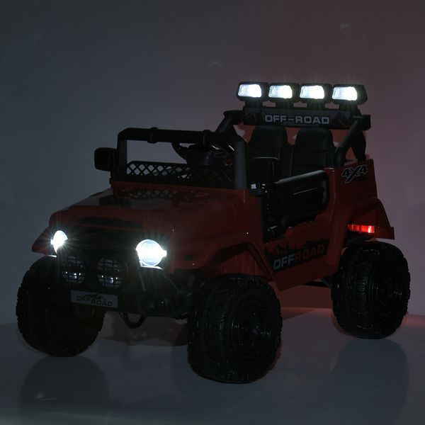 Детский электромобиль джип Bambi Racer JJ2122EBLR-2, 12V, EVA колеса, пульт 2.4G, кожаное сиденье JJ2122EBLR-2 фото