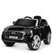 Дитячий електромобіль Audi Q8 JJ2066EBLR-2, 2 мотори 25W, EVA колеса, пульт 2.4G, MP3, USB, шкіряне сидіння, чорний JJ2066EBLR-2 фото 1