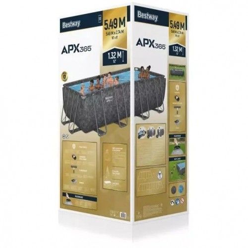 Каркасный бассейн Bestway 561KA APX 365&trade; 549&times;274&times;132 см 16477 л с песочным фильтр-насосом, лестницей и тентом 561KA фото