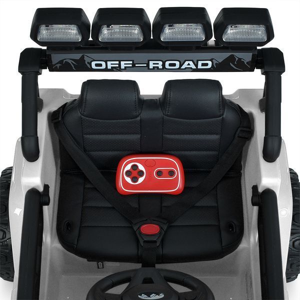 Детский электромобиль джип JJ2122EBLR-1 Bambi Racer 4x4, 12V 9Ah, EVA колеса, пульт 2.4G, MP3, USB, свет, белый JJ2122EBLR-1 фото