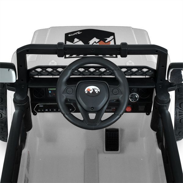 Детский электромобиль джип JJ2122EBLR-1 Bambi Racer 4x4, 12V 9Ah, EVA колеса, пульт 2.4G, MP3, USB, свет, белый JJ2122EBLR-1 фото