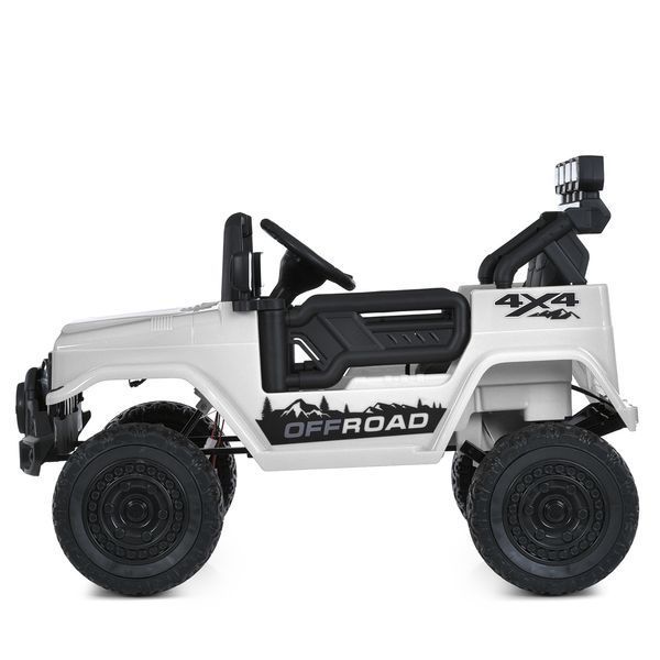 Детский электромобиль джип JJ2122EBLR-1 Bambi Racer 4x4, 12V 9Ah, EVA колеса, пульт 2.4G, MP3, USB, свет, белый JJ2122EBLR-1 фото