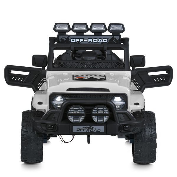 Детский электромобиль джип JJ2122EBLR-1 Bambi Racer 4x4, 12V 9Ah, EVA колеса, пульт 2.4G, MP3, USB, свет, белый JJ2122EBLR-1 фото