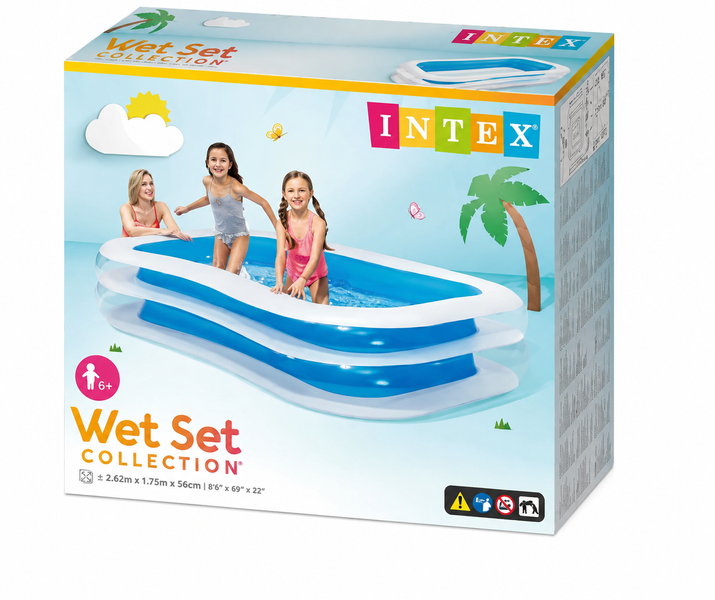 Сімейний надувний басейн Intex 56483 прямокутний 262x175x56 см, 770 л 56483 фото