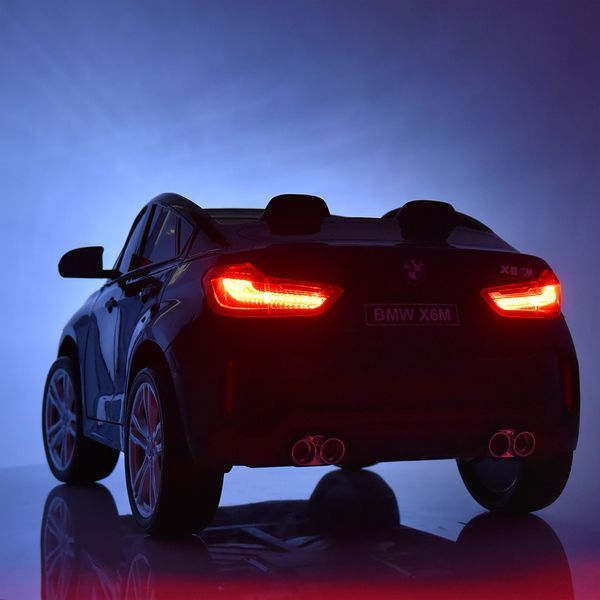 Дитячий електромобіль джип JJ2168EBLR-1 BMW X6M білий, 2 мотори 120W, акумулятор 12V10Ah, EVA колеса, шкіряне сидіння JJ2168EBLR-1 фото