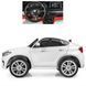 Дитячий електромобіль джип JJ2168EBLR-1 BMW X6M білий, 2 мотори 120W, акумулятор 12V10Ah, EVA колеса, шкіряне сидіння JJ2168EBLR-1 фото 2