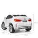 Дитячий електромобіль джип JJ2168EBLR-1 BMW X6M білий, 2 мотори 120W, акумулятор 12V10Ah, EVA колеса, шкіряне сидіння JJ2168EBLR-1 фото 4