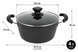 Каструля 4 л 24 см Hot Chef 16749-8 з мармуровим антипригарним покриттям і скляною кришкою 122846 фото 4
