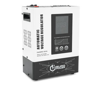 Релейний стабілізатор напруги Europower EWMR90-5KVA LCD 5000 VA 4000 Вт 46102 фото