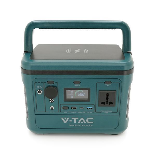 Портативный источник питания V-TAC VT-606, 500W, (26.2Ah /21.6V 568Wh)(275x170x200) 5.4kg 38061 фото