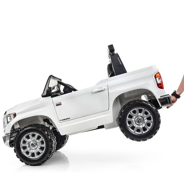 Дитячий електромобіль джип Toyota Tundra JJ2266AEBLR-1 білий, 2 мотори, акумулятор 12V7Ah, EVA колеса, 2-місний, пульт 2.4G JJ2266AEBLR-1 фото