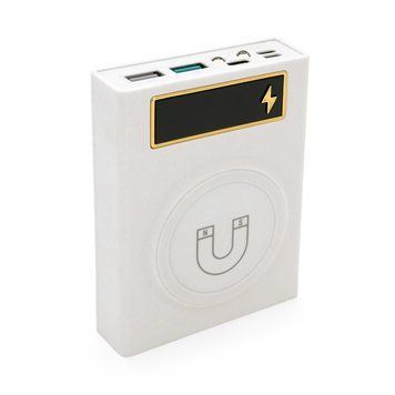 Power bank Voltronic CX4-PD-QIMagnetic під 4х18650, Magnetic Wireless Charger, Output:22.5W, Micro-USB, Type-C, Lightning, ABS, PVC, White, BOX 37109 фото