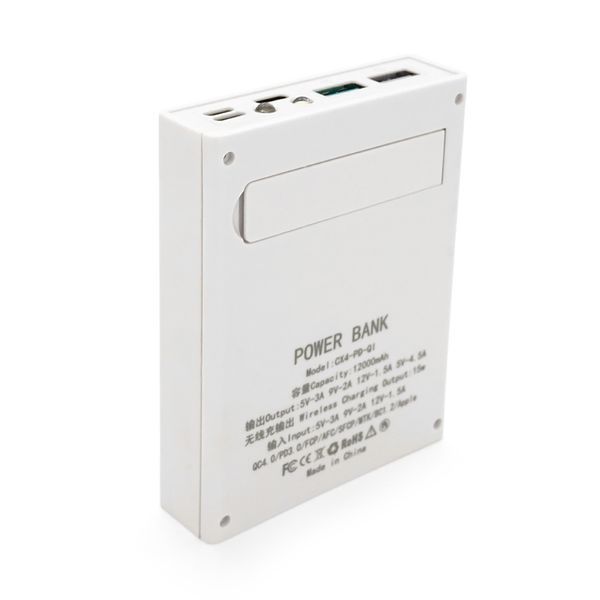 Power bank Voltronic CX4-PD-QIMagnetic під 4х18650, Magnetic Wireless Charger, Output:22.5W, Micro-USB, Type-C, Lightning, ABS, PVC, White, BOX 37109 фото
