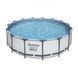 Каркасный бассейн Bestway 56438 круглый 457&times;122 см Steel Pro MAX с фильтр-насосом, лестницей и тентом 56438 фото 1