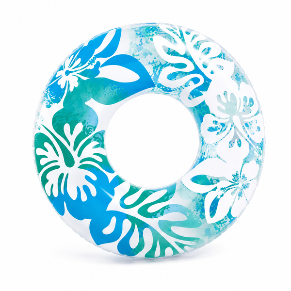 Надувной круг для плавания Intex 59251 Tropical Flowers 91 см, детский пляжный круг от 9 лет 59251 фото