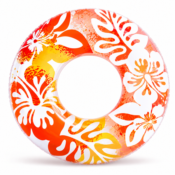 Надувной круг для плавания Intex 59251 Tropical Flowers 91 см, детский пляжный круг от 9 лет 59251 фото