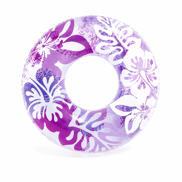 Надувной круг для плавания Intex 59251 Tropical Flowers 91 см, детский пляжный круг от 9 лет 59251 фото