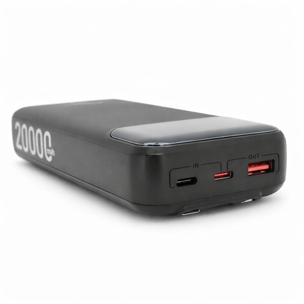 Powerbank ACL PW-117 20000mAh, PD22.5W, 1xUSB+2xUSB-C, 3 кабеля(USBType-C/Lighting), 0.47кг, Black/White, Box 45611 фото